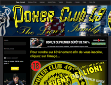 Tablet Screenshot of pokerclub49.com